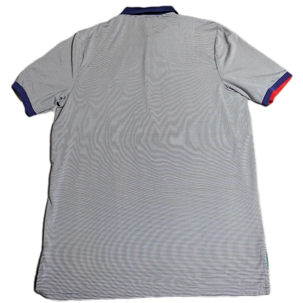 RLX Ralph Lauren Golf Polo‎ Shirt Congressional Country Club Blue Stripe XL